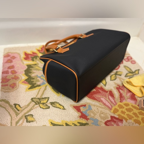 YVES SAINT LAURENT Vintage YSL PVC/Canvas Top Handle Boston Bag - Black/Brown - Picture 9 of 16